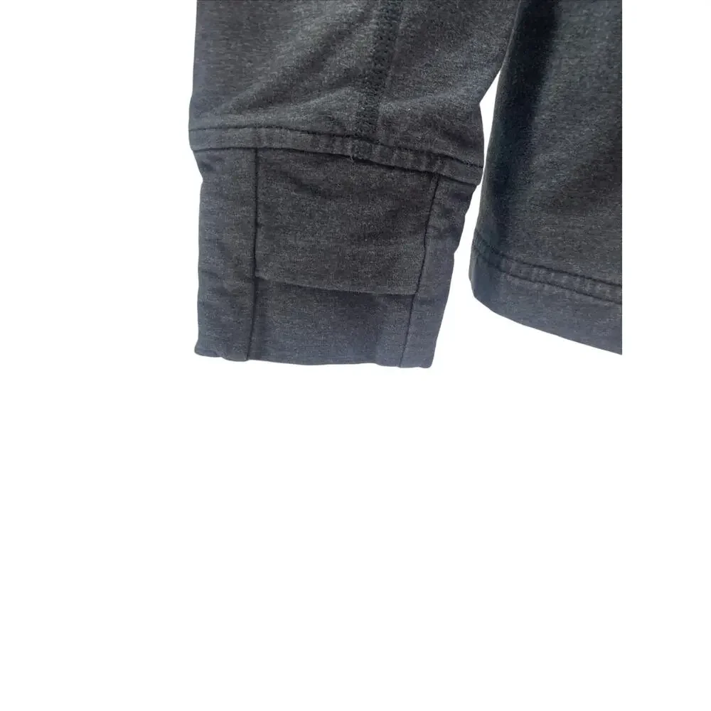 Lululemon Coast Easy Wrap dark grey heathered button jacket size 10